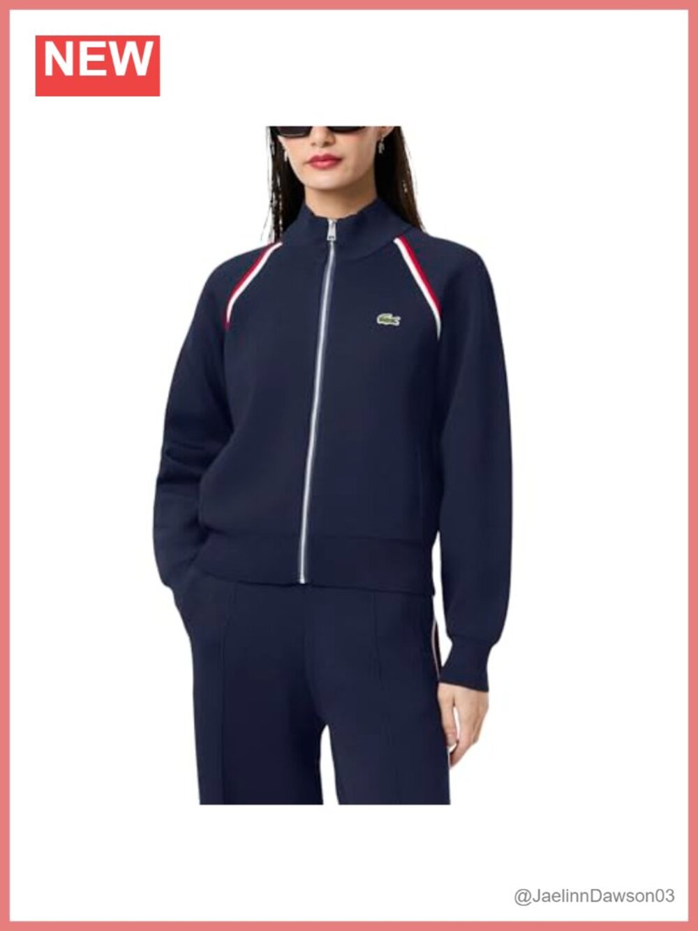 Lacoste Double Face Zip Up Sweater Teddy-Inspired Viscose Cardigan